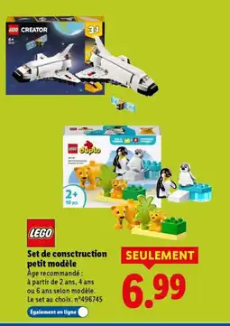 Lidl LEGO Set de consctruction petit modèle offre