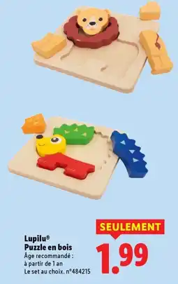Lidl LUPILU Puzzle en bois offre