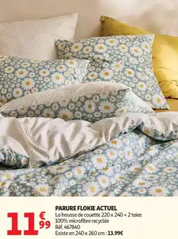 Auchan Parure flokie actuel offre