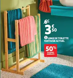 Auchan Linge de toilette fantaisie actuel offre
