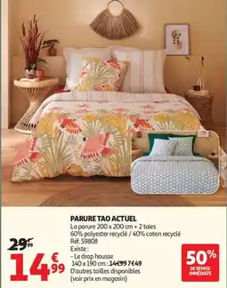 Auchan Parure tao actuel offre