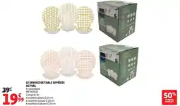 Auchan Le service de table 18 pièces actuel offre