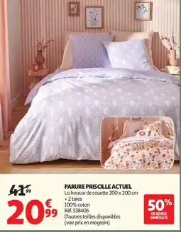 Auchan Parure priscille actuel offre