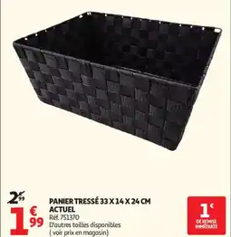 Auchan Panier tressé actuel offre