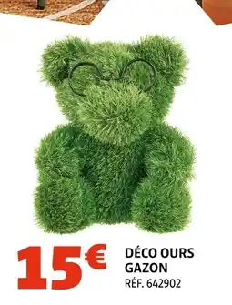 Gifi Déco ours gazon offre