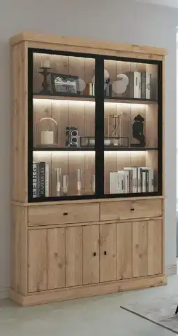 Meubles Crack Vitrine 2p avec éclairage offre