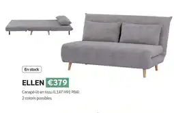 Meubles Crack Canapé-lit en tissu ellen offre