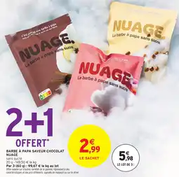 Intermarché Express Nuage barbe à papa saveur chocolat offre