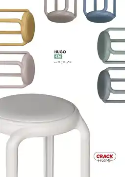 Meubles Crack Crack home hugo stool yellow offre