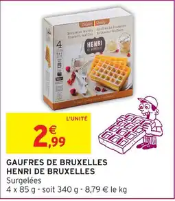 Intermarché Express Henri de bruxelles gaufres de bruxelles offre