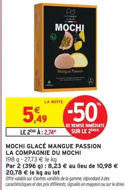 Intermarché Express La compagnie du mochi mochi glacé mangue passion offre