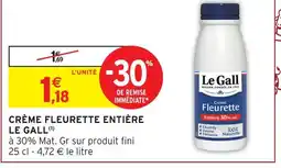 Intermarché Express Le gall crème fleurette entière offre