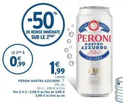 Intermarché Express Peroni nastro azzurro offre
