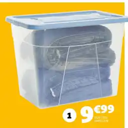 Gifi Box à roulettes 80 l offre
