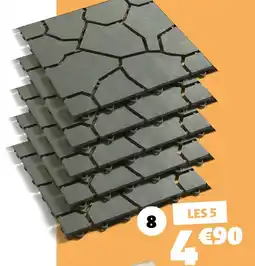 Gifi 5 dalles de jardin effet pierre offre