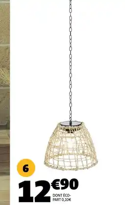 Gifi Suspension solaire effet rotin offre