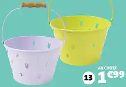 Gifi Seau décoratif jaune offre