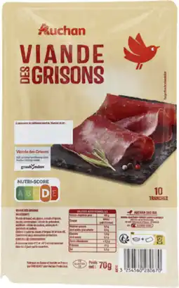 Auchan Auchan viande des grisons auchan offre
