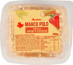 Auchan Auchan salade marco polo aux pâtes, surimi & poivrons auchan offre