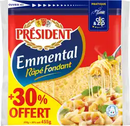 Auchan President emmental râpé fondant président offre