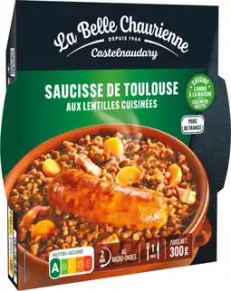 Auchan Belle chaurienne saucisse de toulouse aux lentilles cuisinées la belle chaurienne offre