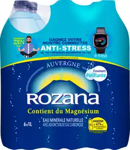 Auchan Rozana rozana eau minérale gazeuse offre