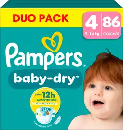 Auchan Pampers duo pack baby dry couches pampers offre