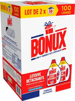 Auchan Bonux lessive liquide l'original parfum frais bonux offre