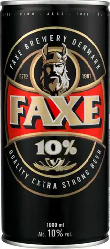 Auchan Faxe bière blonde faxe offre
