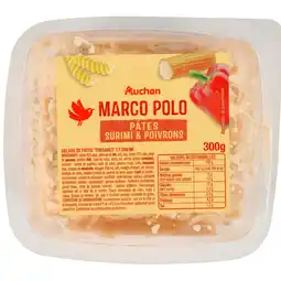 Auchan Supermarché Auchan salade marco polo aux pâtes, surimi & poivrons auchan offre