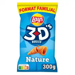 Auchan Supermarché Lay s biscuits soufflés 3d's goût nature lay's offre