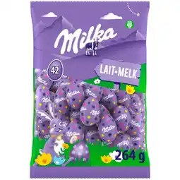 Auchan Supermarché Milka mini oeufs chocolat au lait milka offre