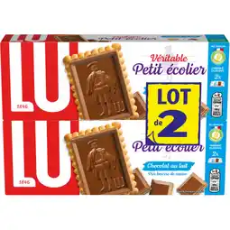 Auchan Supermarché Petit ecolier petit ecolier nappé au chocolat au lait lu offre