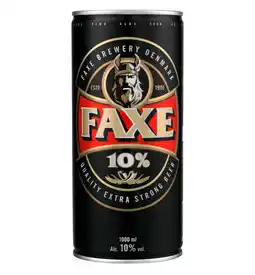 Auchan Supermarché Faxe bière blonde faxe offre