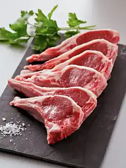 Auchan Supermarché Sans marque agneau : côte** ou côte*** avec os offre