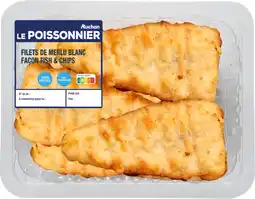 Auchan Supermarché Auchan 4 filets de merlu façon fish and chips auchan le poissonnier offre