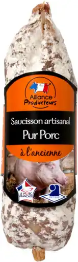 Auchan Supermarché Debroas saucisson sec supérieur pur porc offre