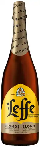 Auchan Supermarché Abbaye de leffe bière blonde leffe offre