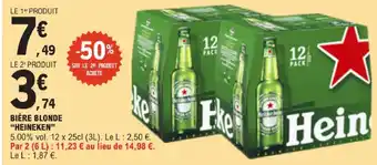E.Leclerc Heineken bière blonde offre