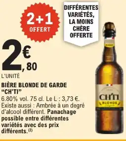E.Leclerc Ch'ti bière blonde de garde offre