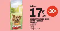 E.Leclerc Purina croquettes pour chien active friskies offre