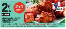 E.Leclerc Maitre coq manchons de poulet coq'ailes nature offre