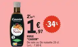 E.Leclerc Cauvin huile offre