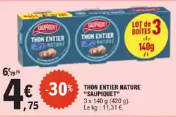 E.Leclerc Saupiquet thon entier nature offre
