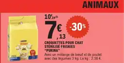 E.Leclerc Purina croquettes pour chat stérilisé friskies offre