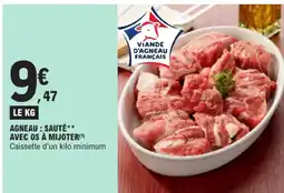 E.Leclerc Agneau sauté avec os à mijoter offre