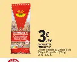 E.Leclerc Menguy's cacahuètes grillées et salées offre