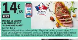E.Leclerc Le domaine d'anet magret de canard à la fleur de sel offre