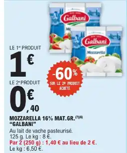 E.Leclerc Galbani mozzarella 16% mat.gr offre