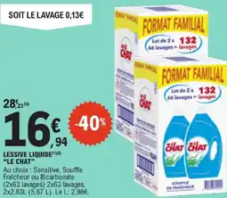 E.Leclerc Le chat lessive liquide offre